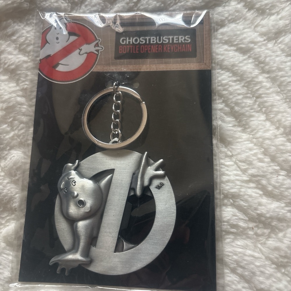Ghostbusters Silver Keychain Bottle Opener